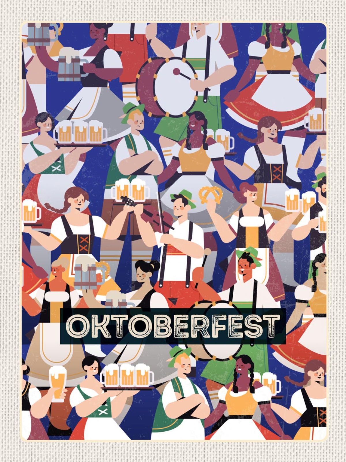Schild Oktoberfest München Bayern Masken Bier D 12x18 20x30 30x40 Blech/Holz