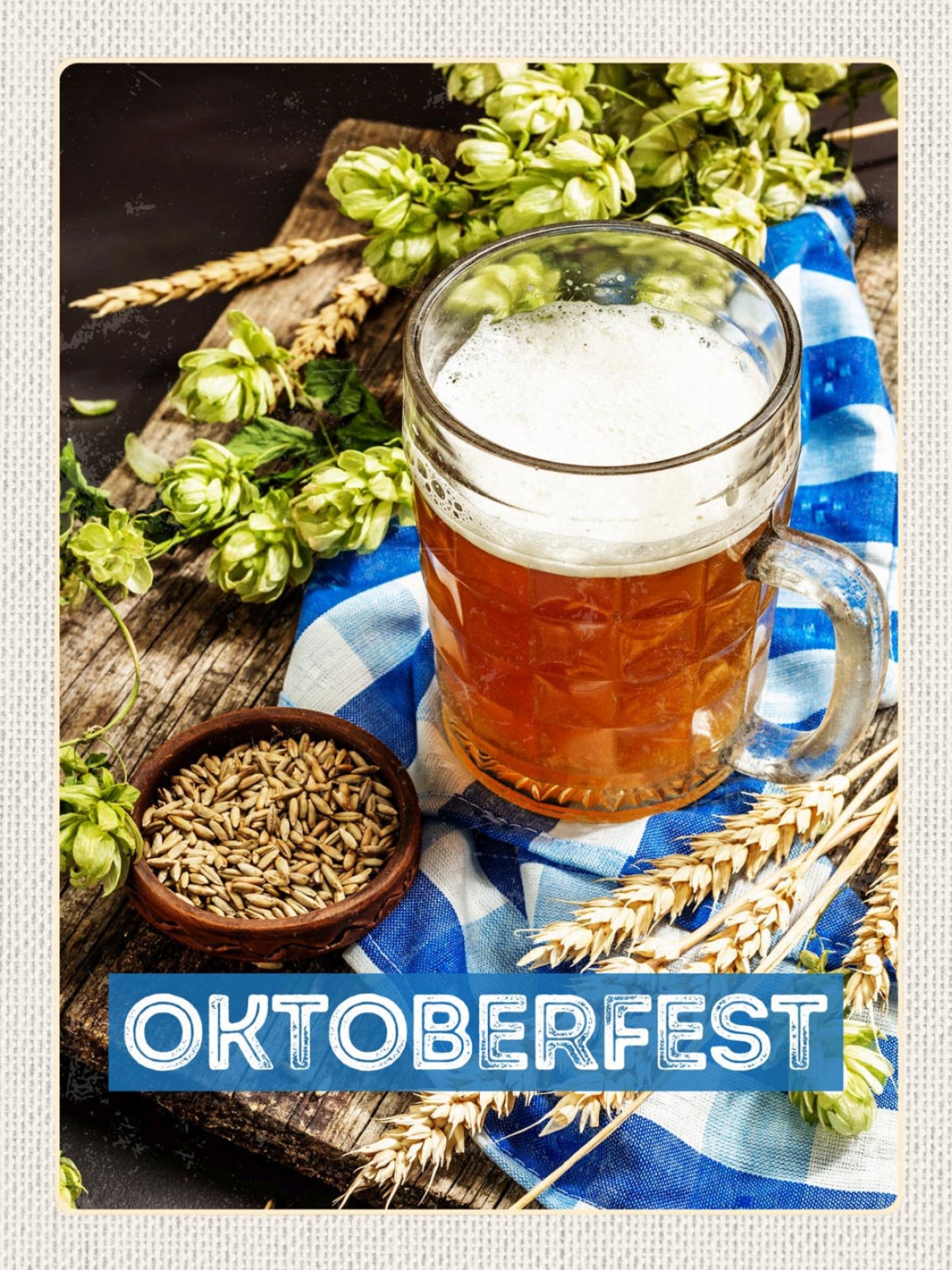 Schild Oktoberfest München Bayern Bier Dekoration D 12x18 20x30 30x40 Blech/Holz