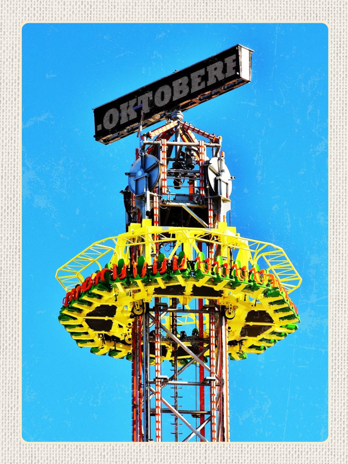Schild Oktoberfest München Bayern Skyfall Turm D 12x18 20x30 30x40 Blech/Holz