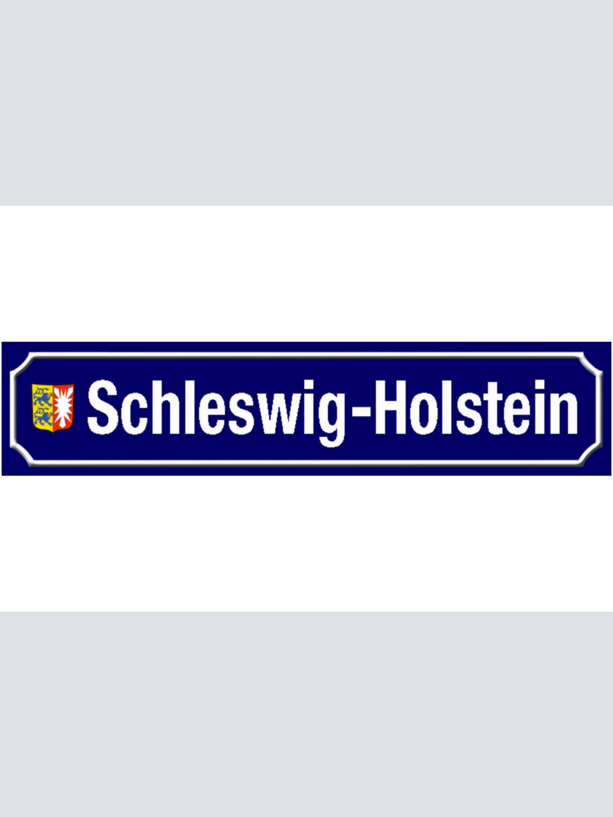 Schild Schleswig Holstein Deutschland Ort Straße Platz 46 x 10 Blech od. Holz