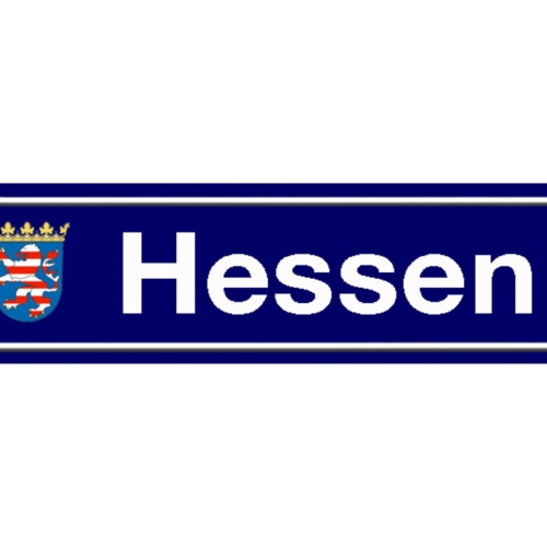 Schild Hessen Deutschland Bundesland Ort Straße Platz 46 x 10 Blech od. Holz