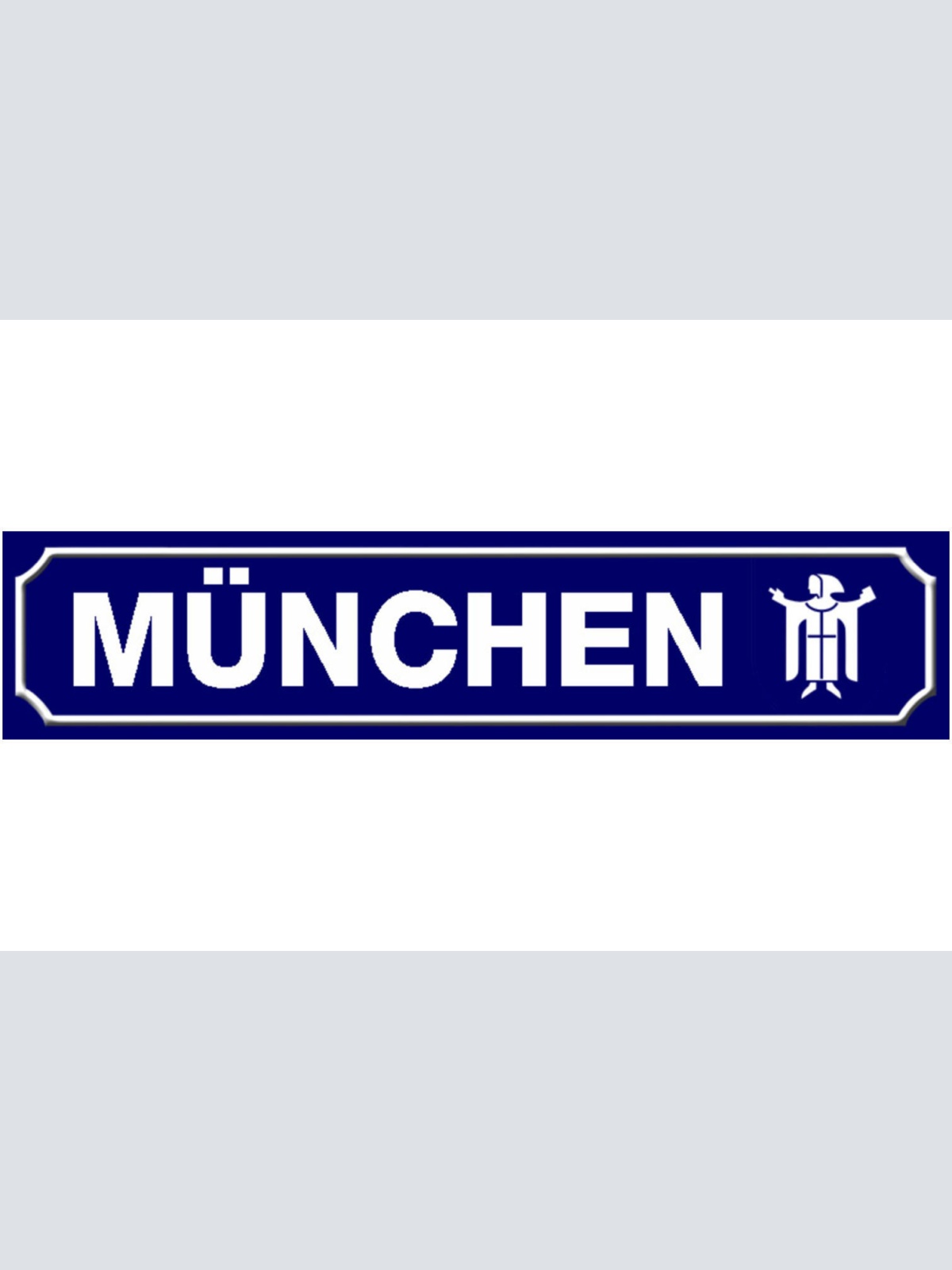 Schild München Stadt Bayern Deutschland Ort Straße Platz 46 x 10 Blech od. Holz