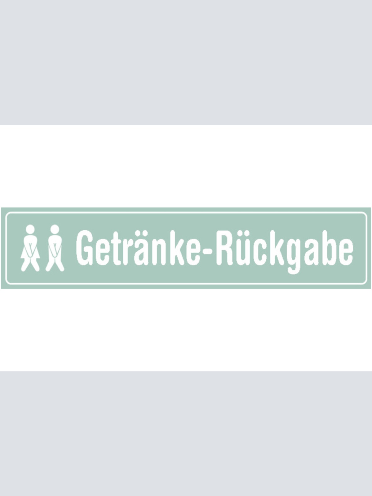 Schild Getränke Rückgabe WC Toilette Klo Alkohol Lokal Bar 46 x 10 Blech od.Holz