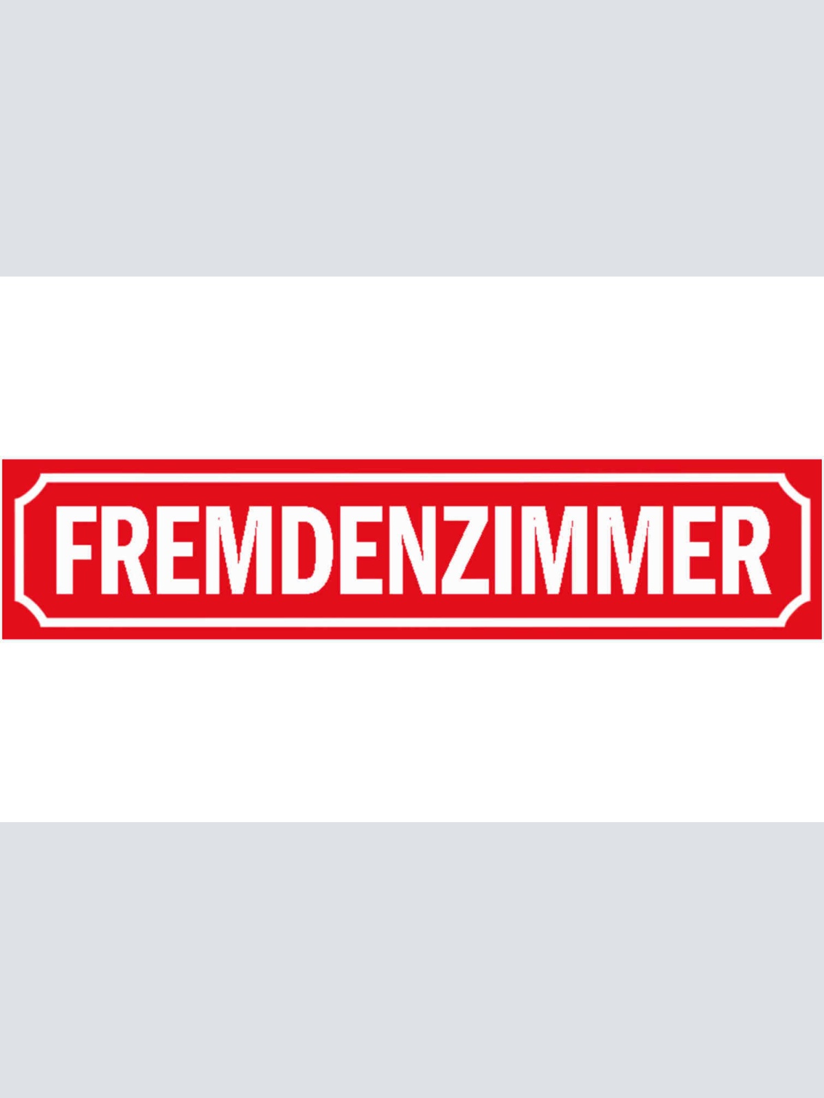 Schild Fremdenzimmer Gäste Zimmer Frei Ferien Wohnung Haus 46 x 10 Blech od.Holz