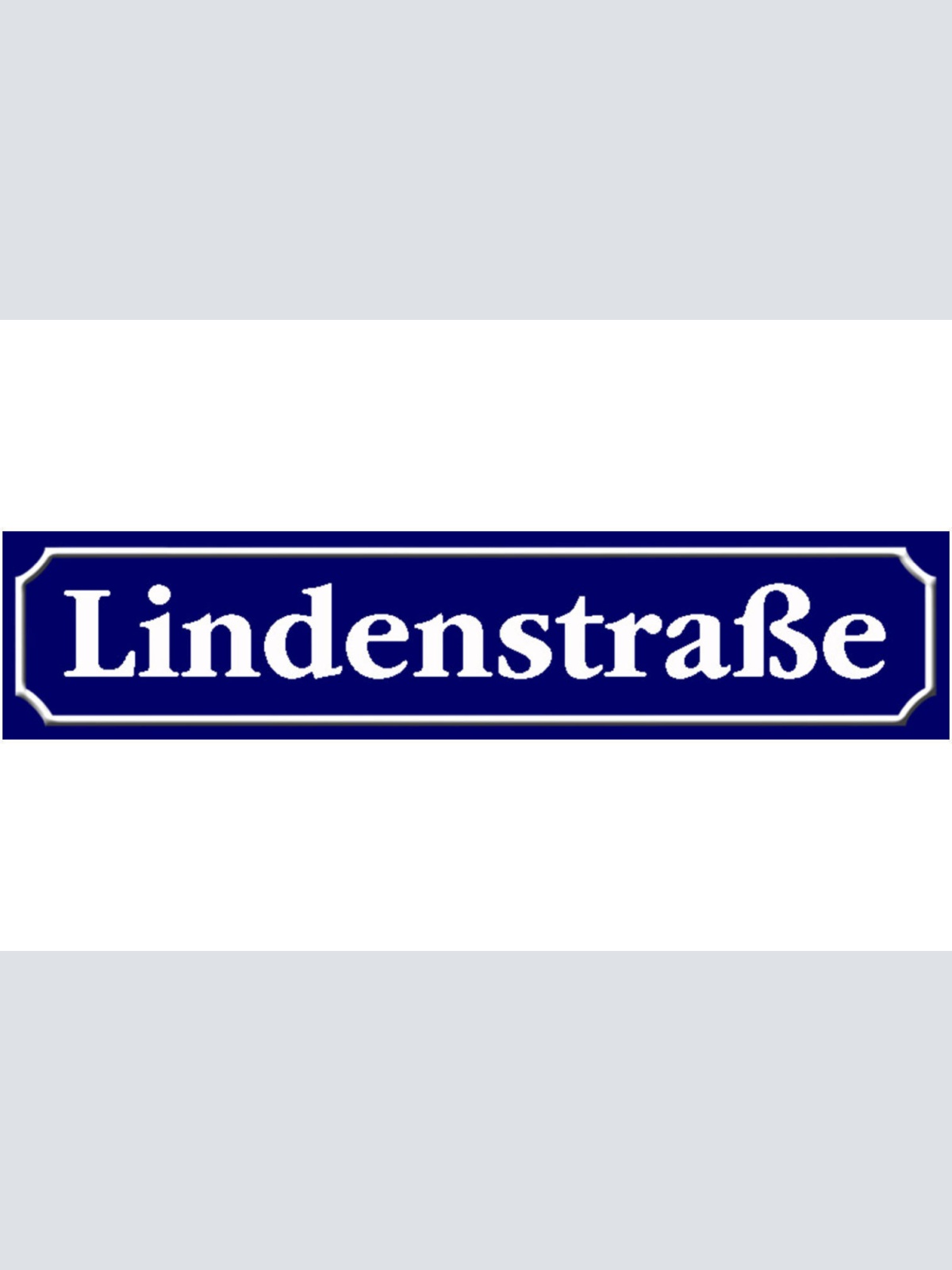 Schild Lindenstraße TV Serie Soap Ort Straße Platz 46 x 10 Blech od. Holz
