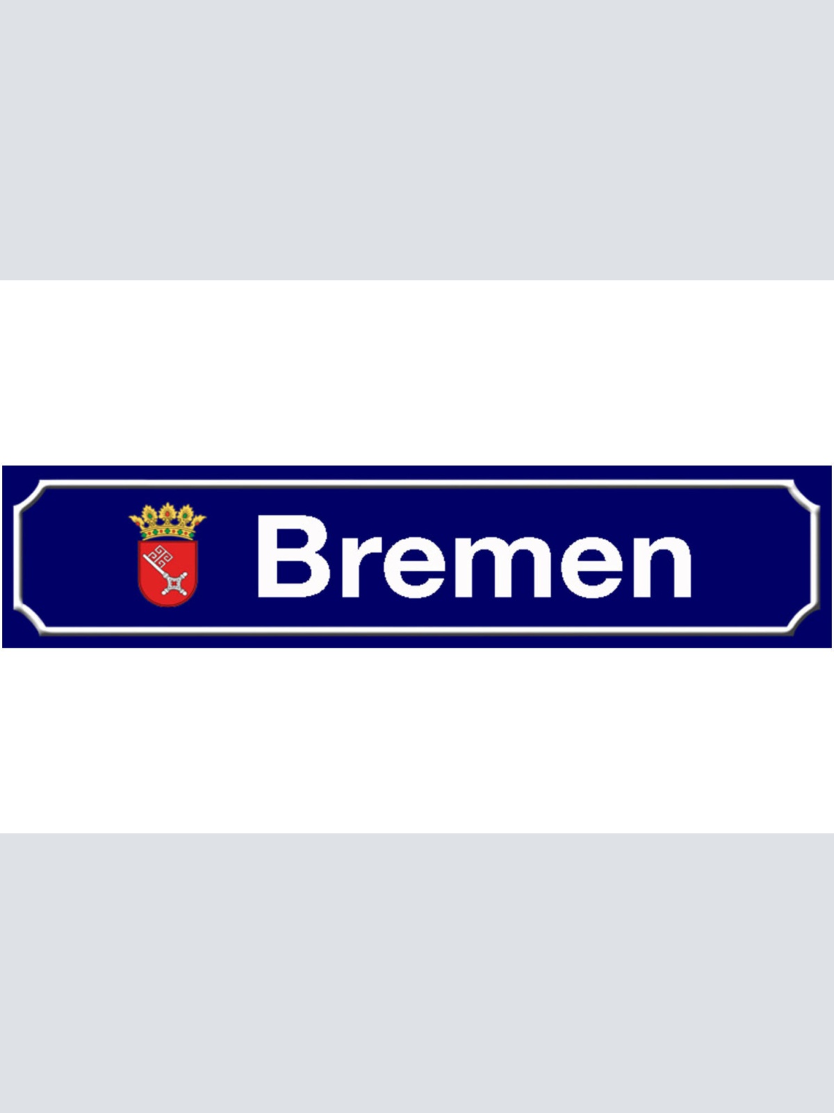 Schild Bremen Deutschland Bundesland Ort Straße Platz 46 x 10 Blech od. Holz