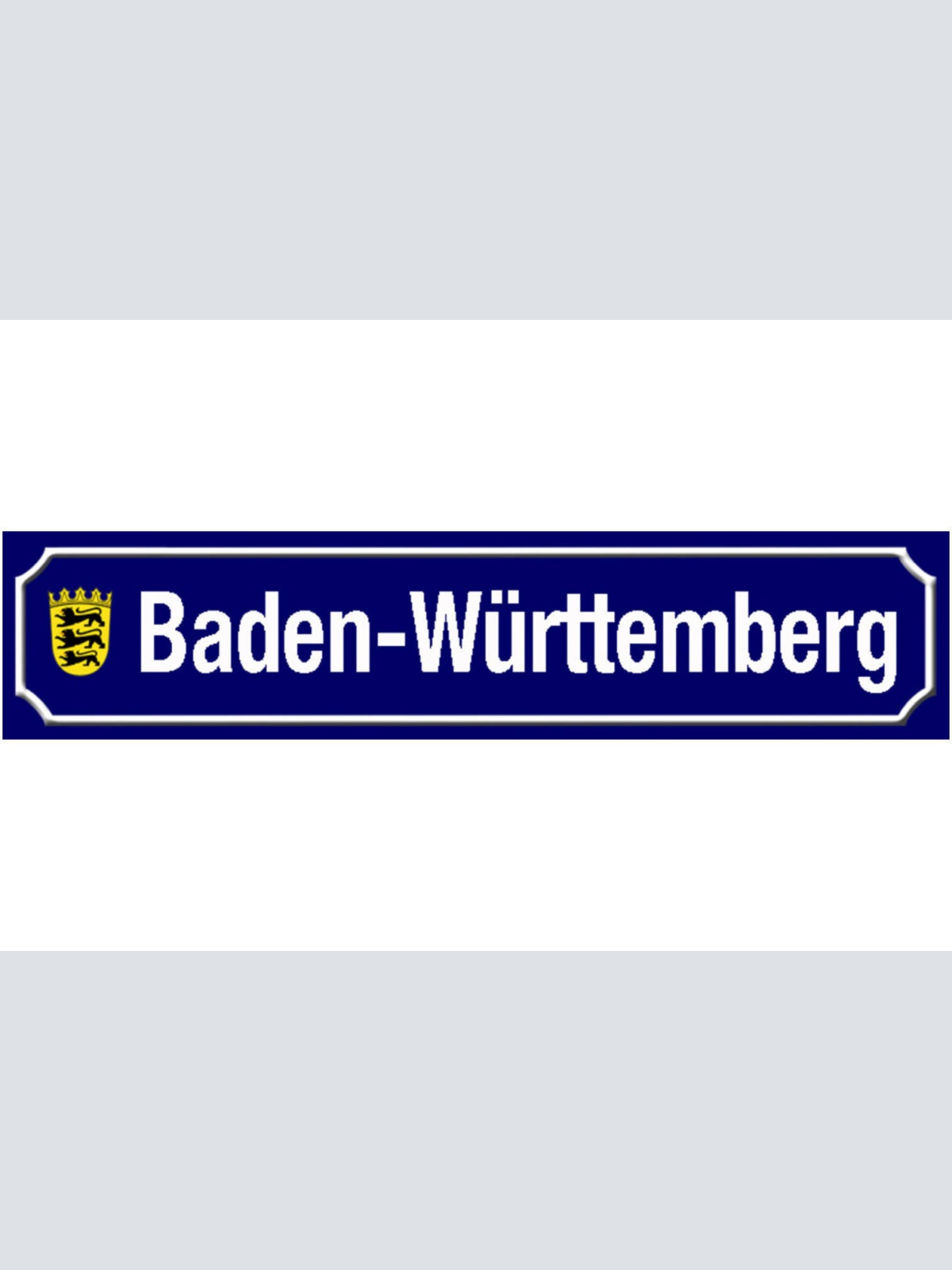 Schild Baden Württemberg Deutschland Ort Straße Platz 46 x 10 Blech od. Holz