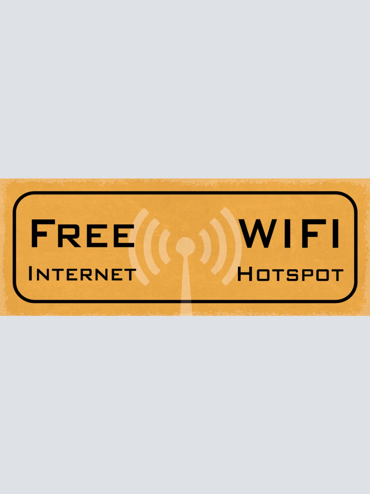 Schild Free Wifi Internet Hotspot Gratis Wlan Surfen Web 27x10 Blech od.Holz