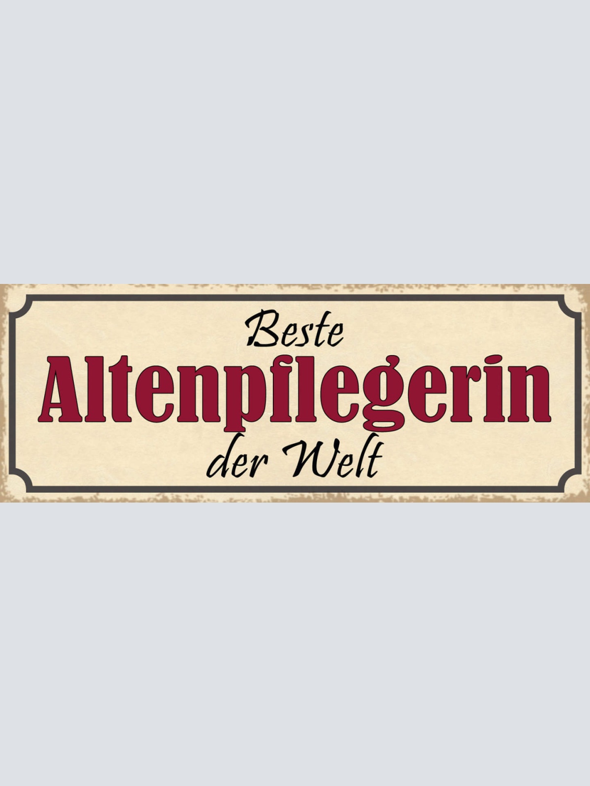 Schild Beste Altenpflegerin Der Welt Pflege Heim Senioren 27x10 Blech od.Holz