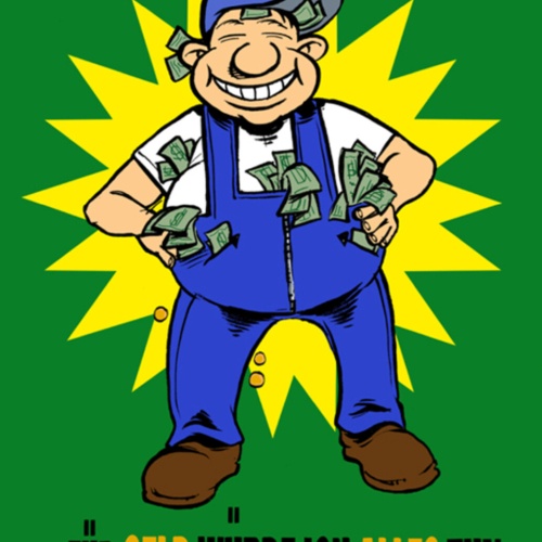 Schild Spruch Schwarzarbeiter Für Geld würde ich alles tun JW