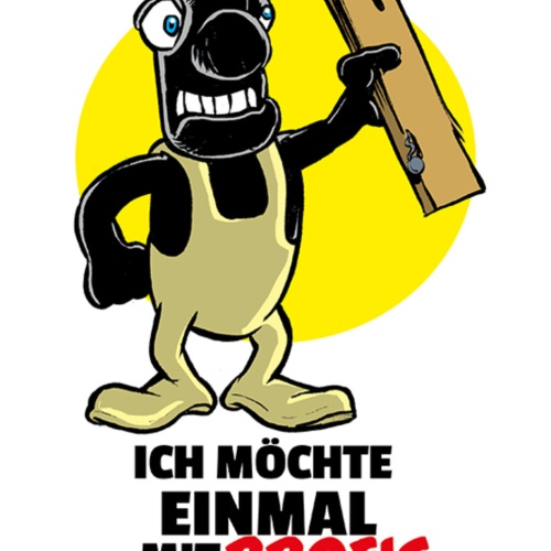 Schild Spruch Ich möchte einmal mit Profis arbeiten JW