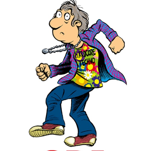 Schild Spruch Du wirst Opa Hardcore Techno Hippie JW