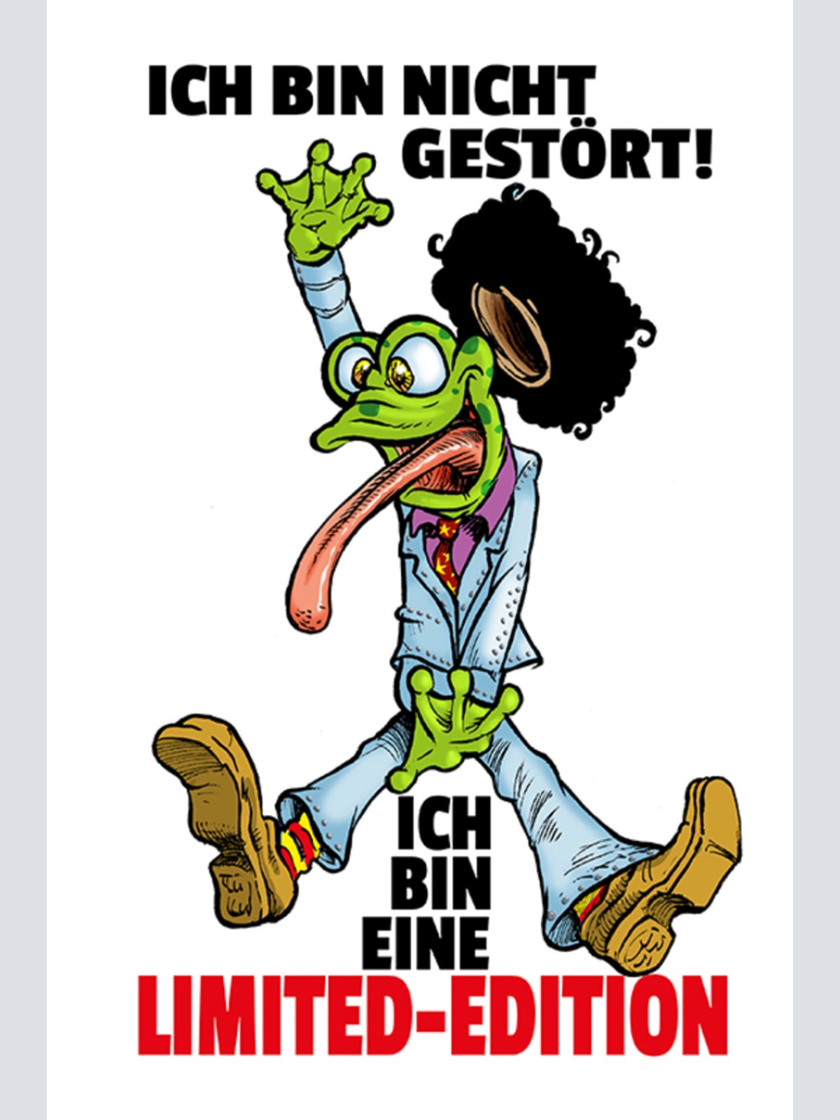 Schild Spruch Ich bin nicht gestört Ich bin eine Limited-Edition Frosch JW