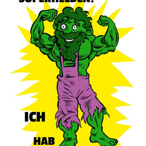 Schild Spruch Wer braucht schon Superhelden Ich hab Opa JW