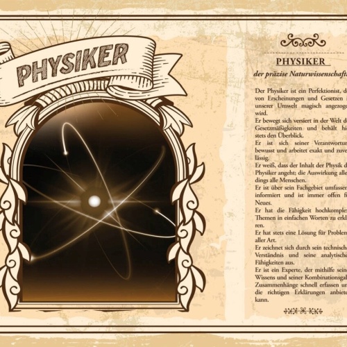 Schild Physiker Beruf Physik Forscher Forschung 12x18 20x30 30x40 Blech/Holz