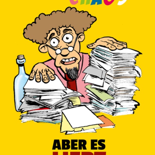 Schild Spruch Ich hasse das Chaos aber es liebt mich Unordnung Verwirrung JW