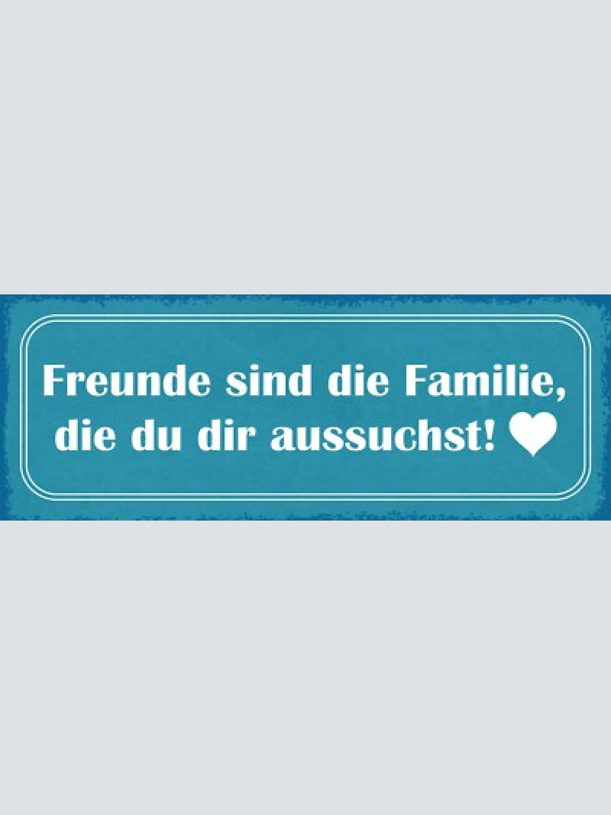 Schild freunde sind die familie die du dir aussuchst 27x10 blech od.holz