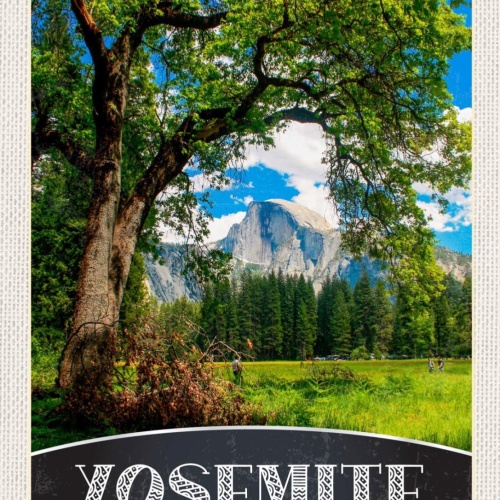 Schild Yosemite USA National Park Kalifornien 12x18 20x30 30x40 Blech/Holz