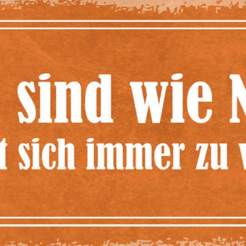 Schild Sorgen Sind Wie Nudeln Man Macht Sich Immer Zu Viel Davon 27x10