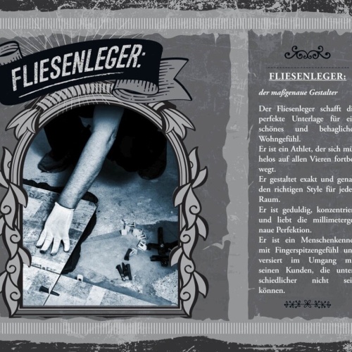 Schild Fliesenleger Beruf Handwerker Fliesen Haus 12x18 20x30 30x40 Blech/Holz