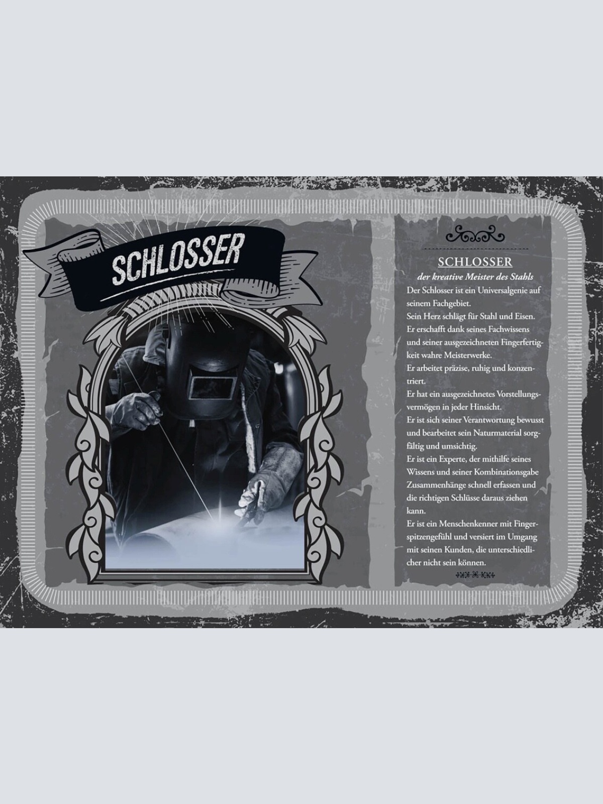 Schild Schlosser Beruf Schlosserei Handwerker 12x18 20x30 30x40 Blech/Holz