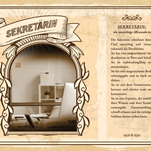 Schild Sekretärin Beruf Sekretariat Büro Verwaltung 12x18 20x30 30x40 Blech/Holz