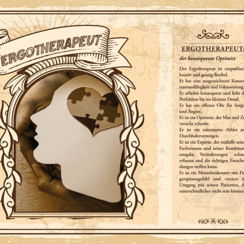 Schild Ergotherapeut Beruf Ergotherapie Training 12x18 20x30 30x40 Blech/Holz