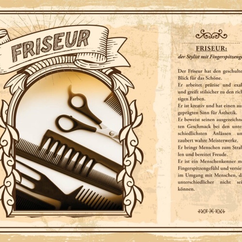 Schild Friseur Beruf Frisör Haar Stylist Haare 12x18 20x30 30x40 Blech/Holz