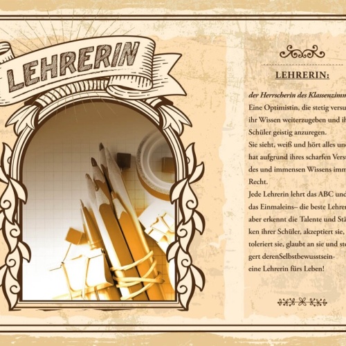 Schild Lehrerin Beruf Schule Lehrpersonal Lehren 12x18 20x30 30x40 Blech/Holz