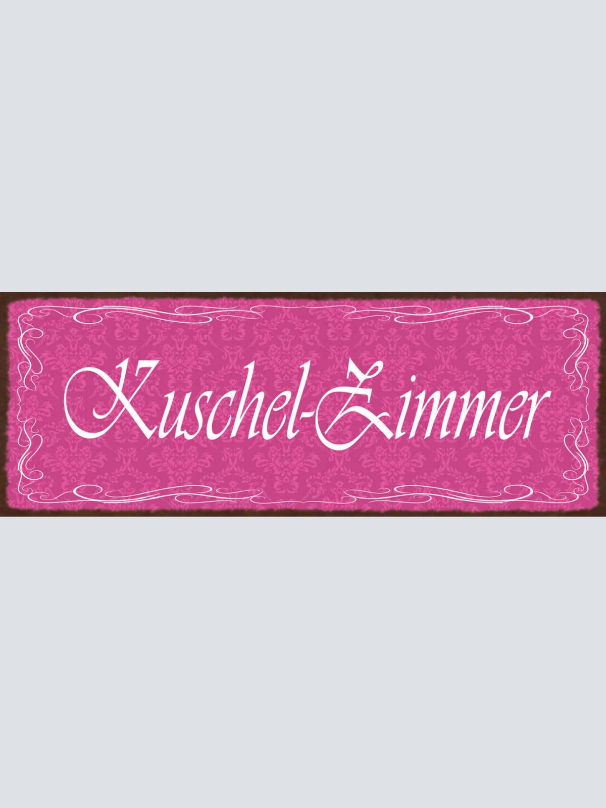 Schild Kuschel Zimmer Kuscheln Liebe Romantik Schlafzimmer 27x10 Blech od.Holz