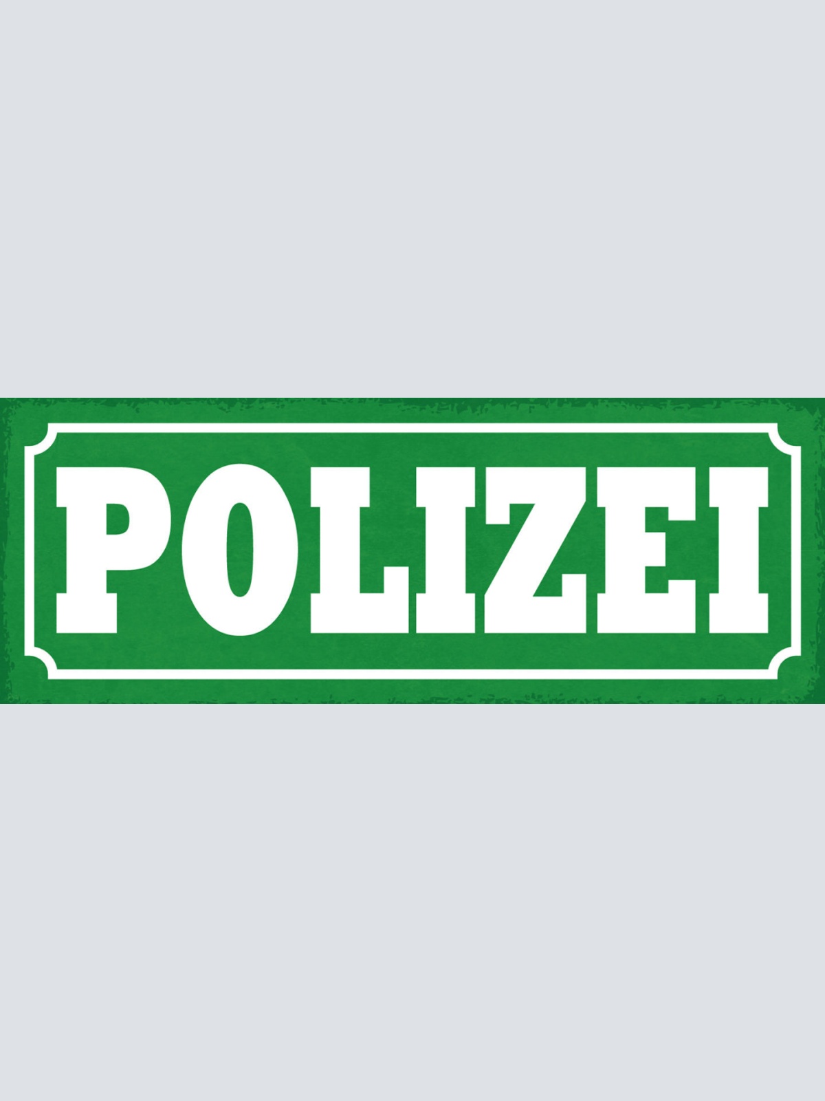 Schild Polizei Dienststelle Inspektion Wachstube 27x10 Blech od.Holz