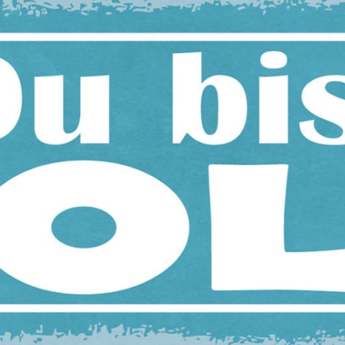 Schild Du Bist Toll Super Spitze Liebe Freundschaft 27x10 Blech od.Holz