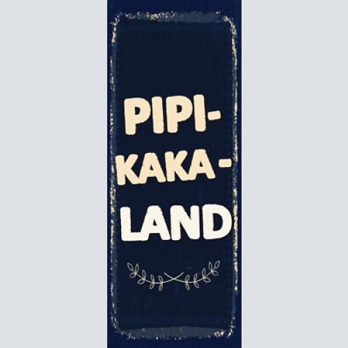 Schild pipi kaka land toilette wc klo damen herren 27x10 blech od.holz