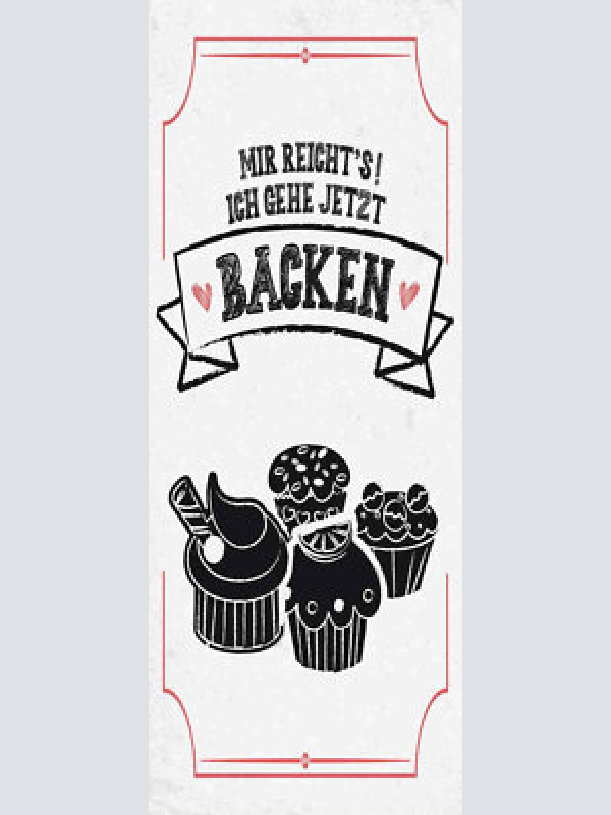 Schild mir reicht's ich geh jetzt backen kuchen torte hobby 27x10 blech od.holz