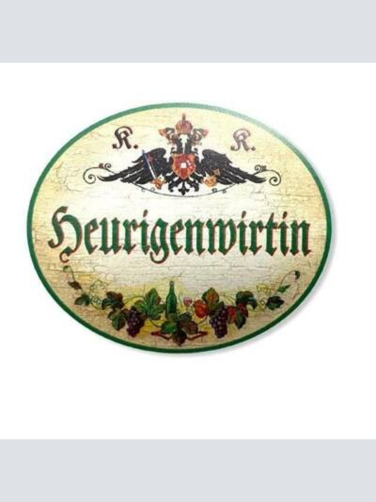 Kuk nostalgie holzschild hochlöbliche heurigenwirtin