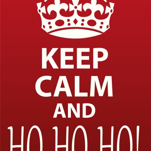 Schild Keep Calm Ho Ho Ho Weihnachten 12x18 / 20x30 / 30x40 Blech od.Holz