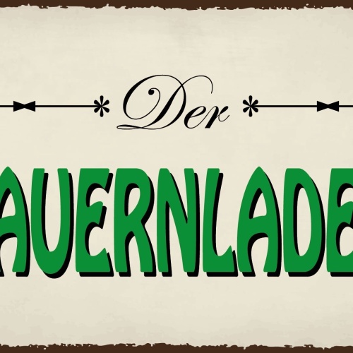 Schild Bauern Laden Verkauf Stand Geschäft  12x18 / 20x30 / 30x40 Blech od. Holz