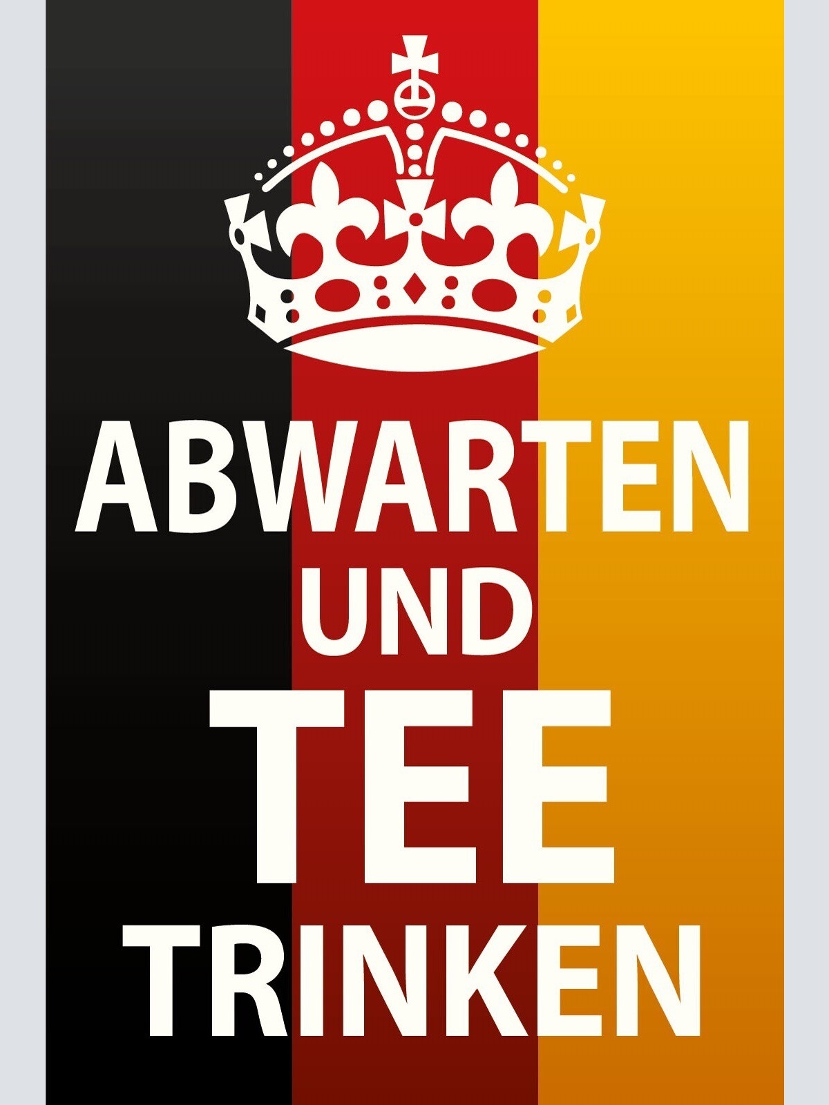 Schild Keep Calm Abwarten Tee Trinken 12x18 / 20x30 / 30x40 Blech od.Holz