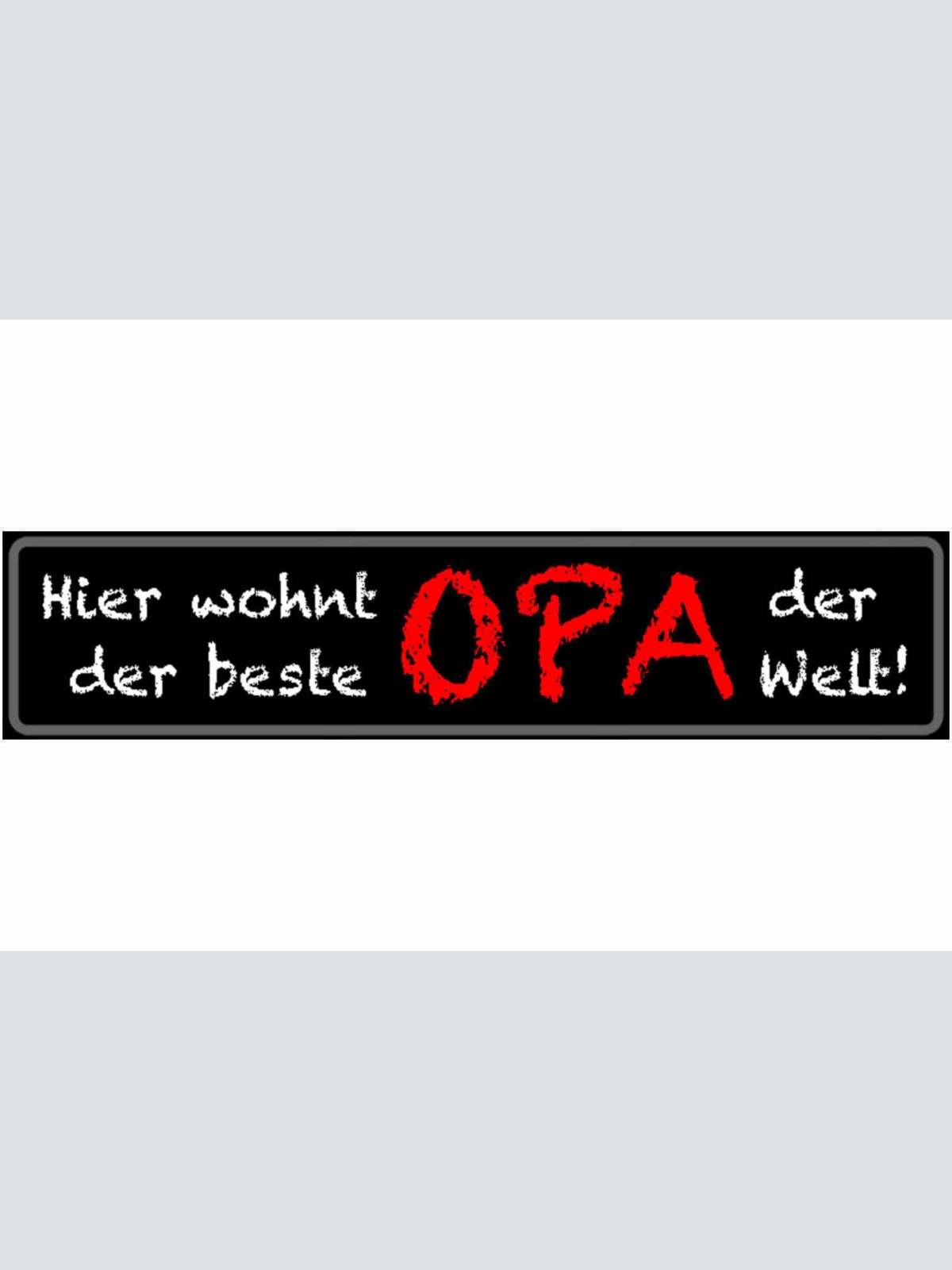 Schild Wohnt Beste Opa Großvater Familie Großeltern Enkel 46 x 10 Blech od. Holz