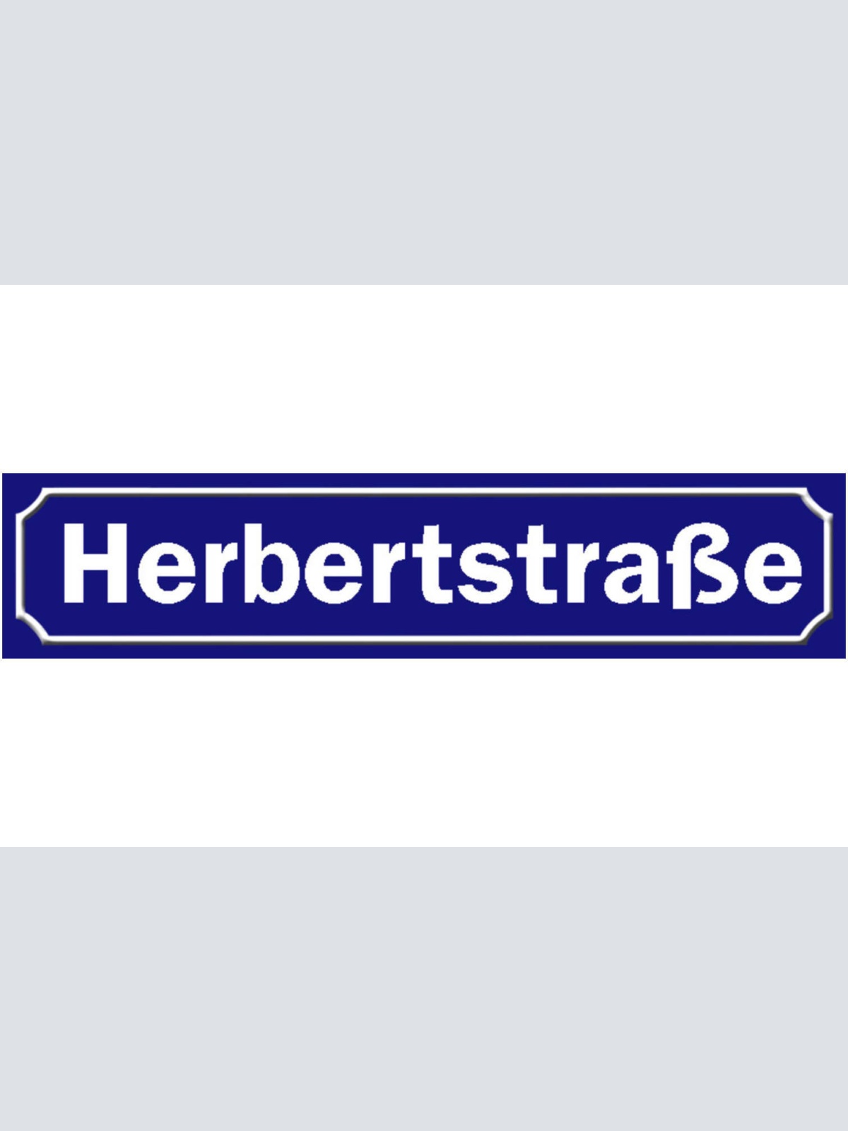 Schild Herbert Straße Hamburg Stadt Deutschland Ort Platz 46 x 10 Blech od. Holz