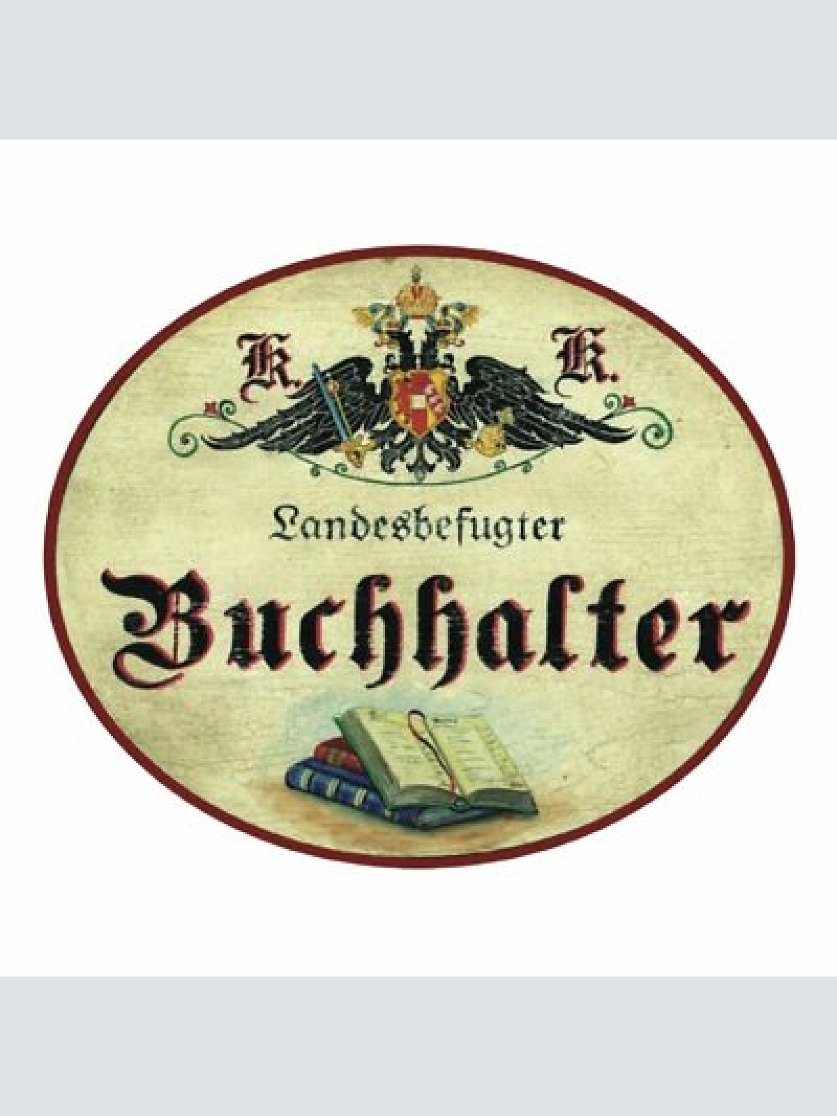 KuK Nostalgie Holzschild Buchhalter/in Bilanzbuchhalter/in