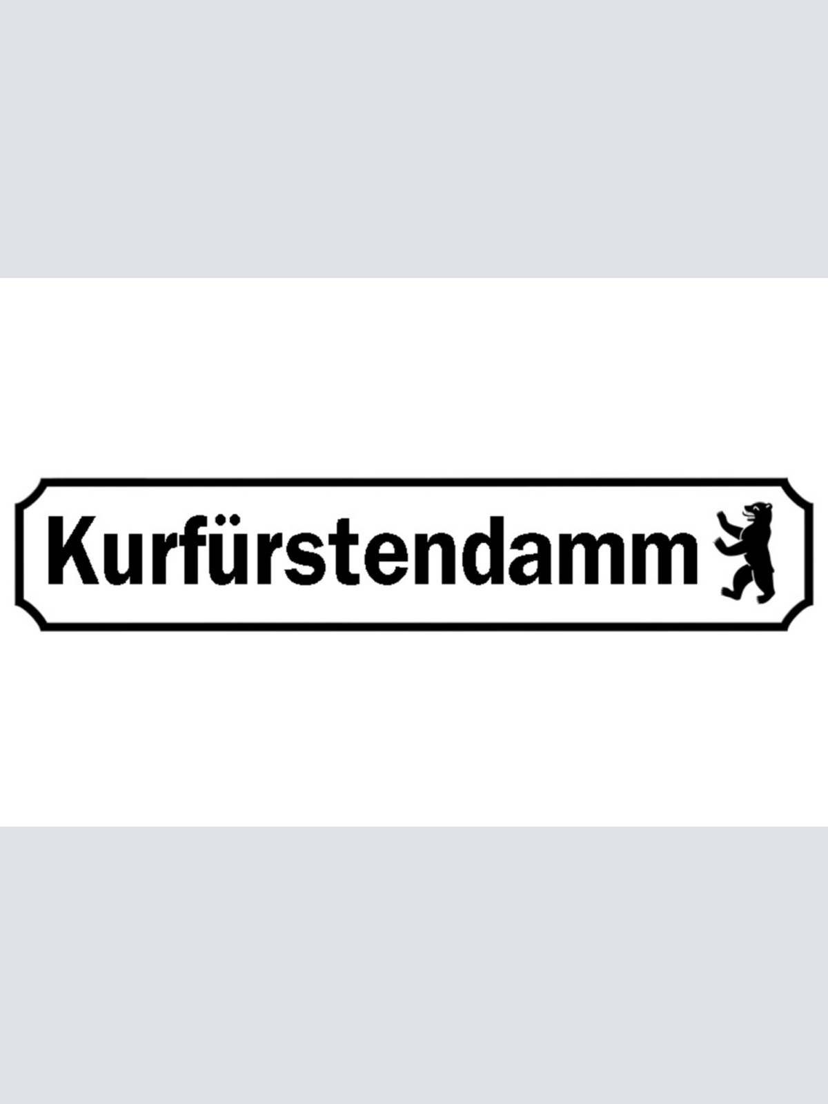 Schild Kurfürstendamm Berlin Deutschland Ort Straße Platz 46 x 10 Blech od. Holz