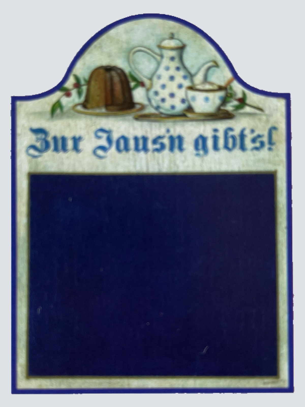 Nostalgie Holzschild Zur Jaus'n Gibt's Tafel Stil Jause Essen Schild