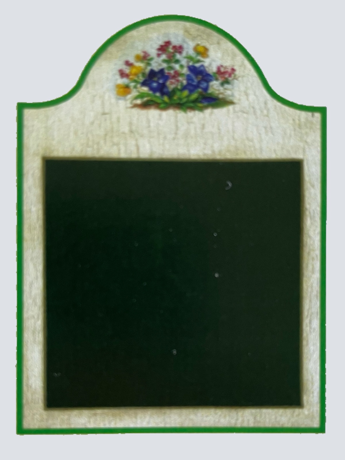 Nostalgie Holzschild Tafel Stil Ohne Text Leer Keine Schrift Blumen Schild