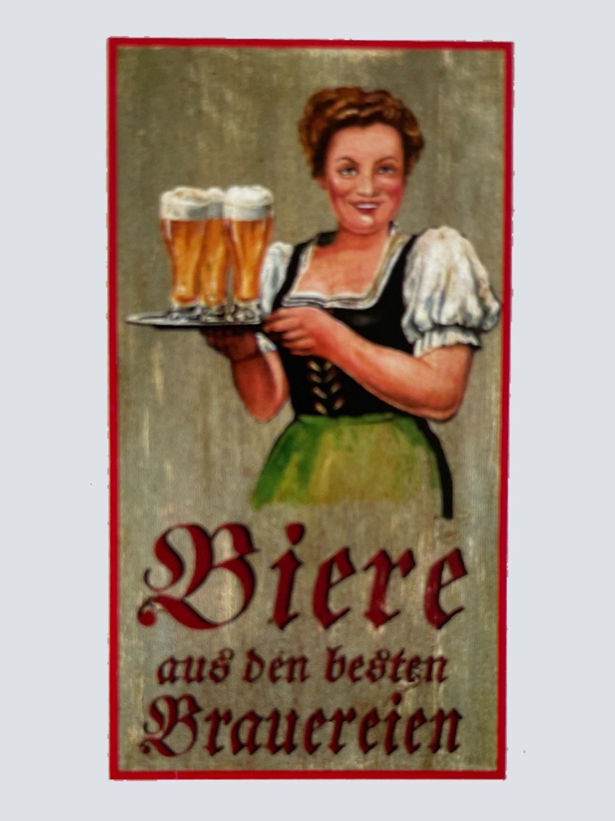Nostalgie Holzschild Biere Aus Den Besten Brauereien Alkohol Bier Wirt Schild