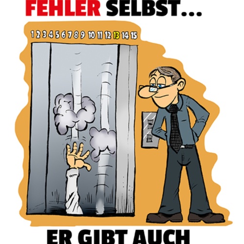 Schild Spruch Ein guter Chef macht nicht alle Fehler selbst er gibt Chance JW