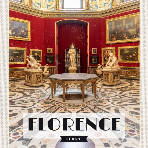 Schild Florence Italy Florenz Italien Uffizien 12x18 20x30 30x40 Blech od. Holz