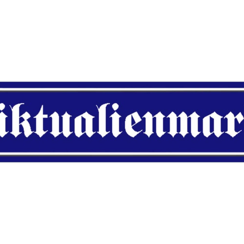 Schild Viktualien Markt München Bayern Ort Straße Platz 46 x 10 Blech od. Holz