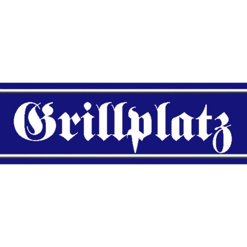 Schild Grill Platz Grillen Griller BBQ Fleisch Ort Straße 46 x 10 Blech od. Holz