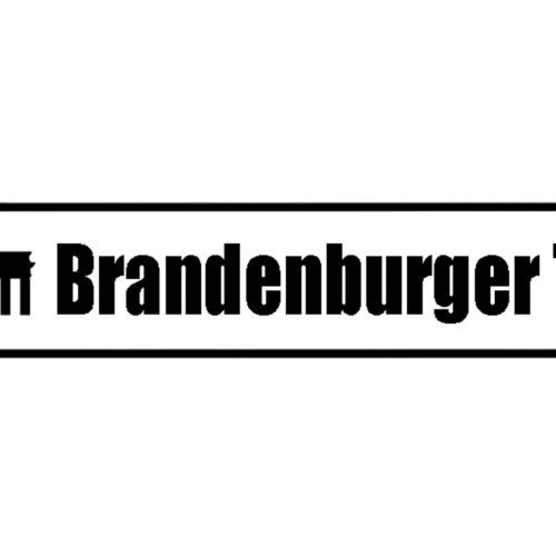 Schild Brandenburger Tor Berlin Deutschland Ort Straße 46 x 10 Blech od. Holz